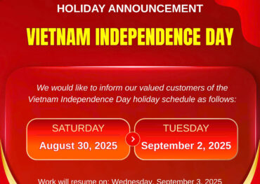 Holiday announcement the Independence Day 02/09