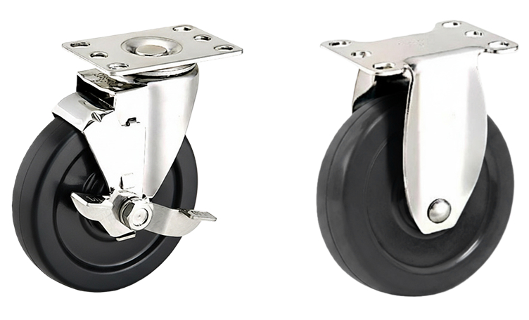 20S-R-NL-PM02 - Bánh xe tĩnh chịu nhiệt QIANYUE CASTER - Ảnh 2